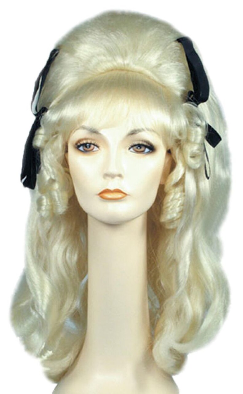 The Costume Center Silver Blonde Beehive Style Halloween Wig Women Adult Costume Accessory